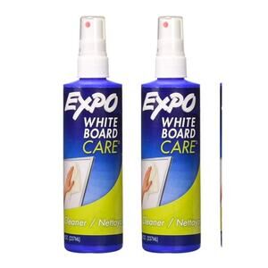 2pack Expo White Board Dry Erase Surface Cleaner & Polish Care Spray Bottle 8 Oz
